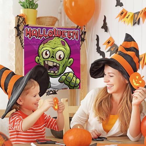 Halloween Zombie Eyeball Game Set for Kids - Party Decorations & Fun Activity