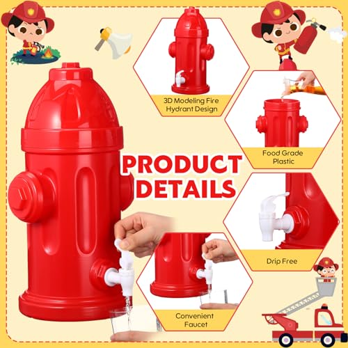 Fire Hydrant Drink Dispenser - 1.5 Gallon Beverage Container for Parties - Firefighter Theme - Variation of THIS listing