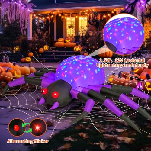Halloween Inflatables Outdoor Decorations Spider Skeleton Pumpkin Waterproof Yard Decor