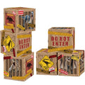 Halloween Dinosaur Party Decoration Boxes Set - 12x12 Inches, 6 Pieces