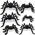 6 Pack Large Halloween Spider Decorations - Outdoor & Indoor Spiders with Realistic Appearance