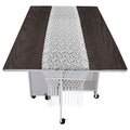 White Lace Table Runner with Tassels - 13x70 Inch Rustic Decor for Wedding & Party - Variation: White