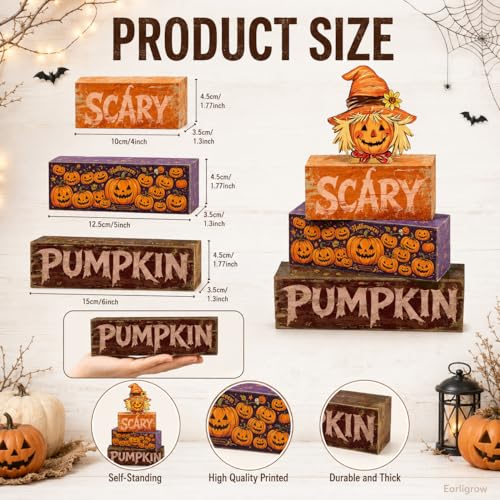 Halloween Scarecrow Decor Indoor for Kitchen & Home - Rustic Farmhouse Style - Variation: Scarecrow