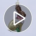 Old World Christmas Glass Chocolate Easter Bunny Ornament - Handcrafted Holiday Decor