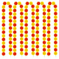Artificial Marigold Garland Set - 5 Feet Orange & Yellow for Diwali Wedding