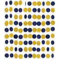 Gold Blue Paper Garland Streamer 2 Inch 4 Pcs Party Decorations