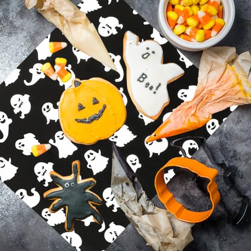 Halloween Ghost Wax Paper Sheets 150 Pack Waterproof Oil-Proof Food Wraps