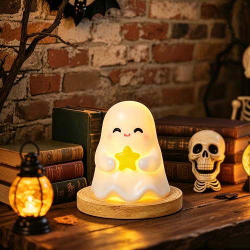 Mini Ghost Figurine Halloween Home Decoration - White2