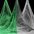 Glow in the Dark Halloween Spider Web - 1600sqft Fake Web Decorations for Indoor Outdoor Party