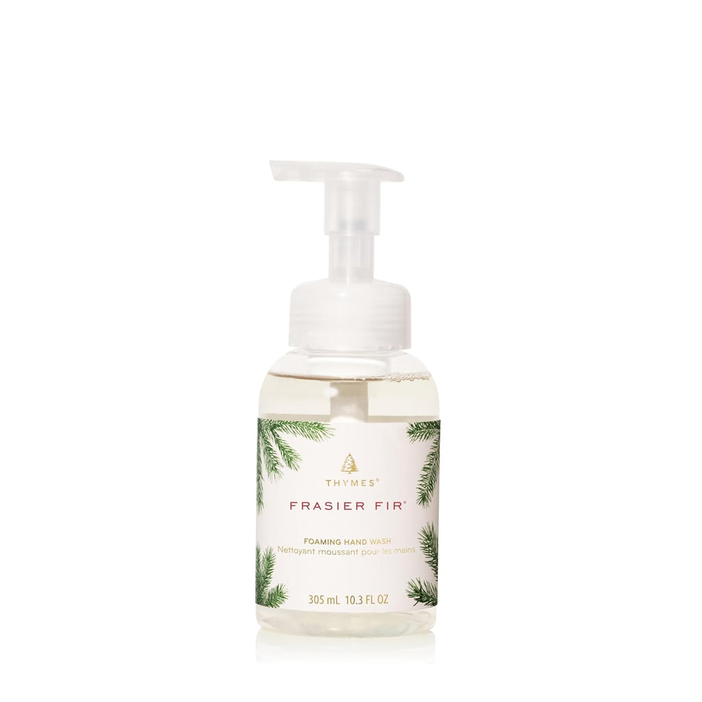 Thymes Foaming Hand Wash - Aloe & Glycerin Soap with Pump - Pine Scented for Kitchen or Bathroom | 10.3 fl oz