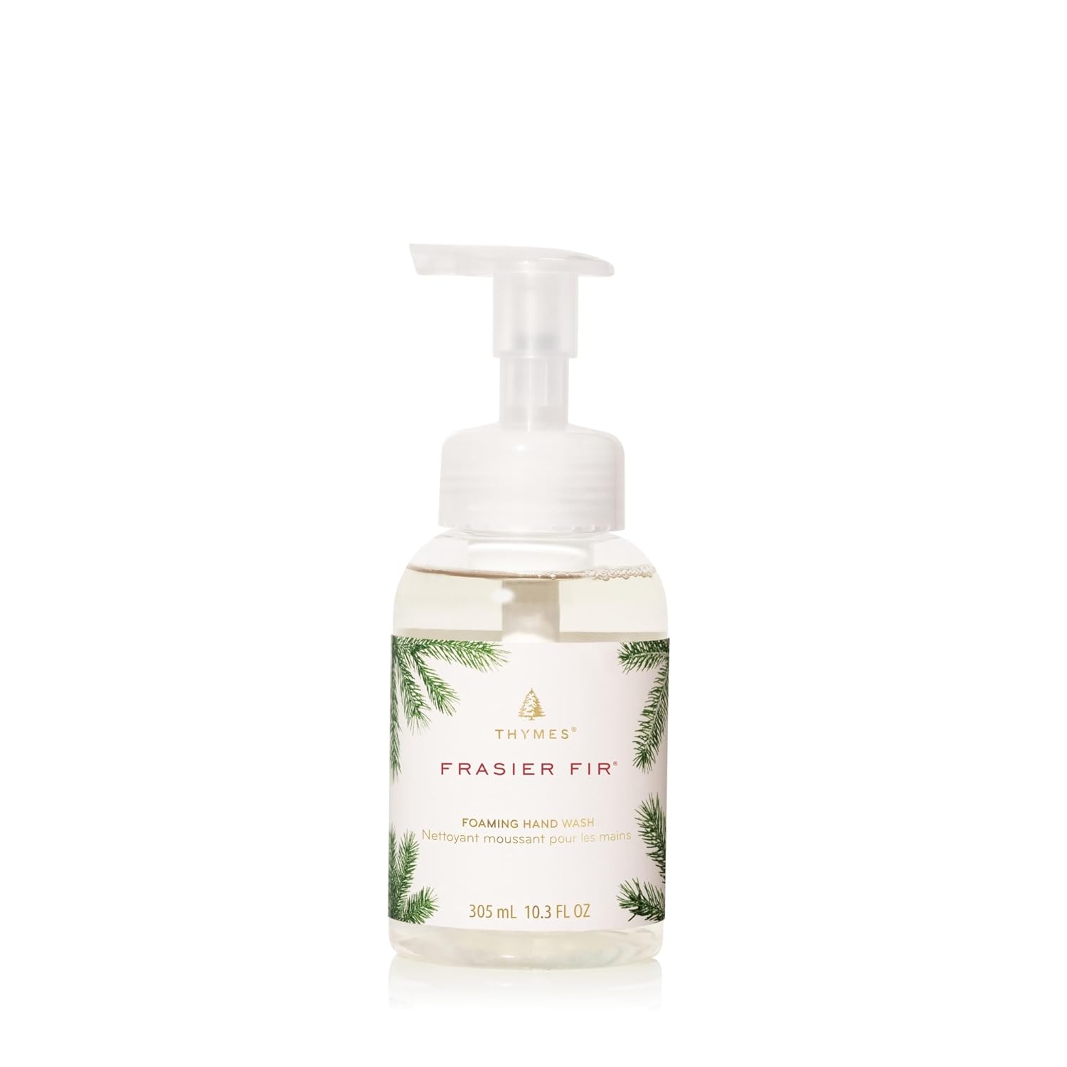 Thymes Foaming Hand Wash - Aloe & Glycerin Soap with Pump - Pine Scented for Kitchen or Bathroom | 10.3 fl oz