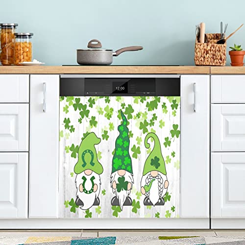 St Patrick's Day Gnomes Dishwasher Magnet Cover Multi Color 23x26 Inch Kitchen Decor