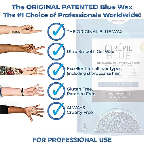 Cirepil Blue Stripless Hard Wax Beads 400g - Professional Hair Removal