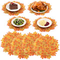 Thanksgiving Maple Leaf Placemats Set of 8 - Fall Autumn Table Decor 17.75 Inch