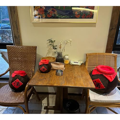9.5 Inch Wine Jar Plush Pillow - Cute Wine Urn Shape Sofa & Home Decor