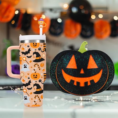 Christmas Halloween Silicone Straw Cover Cap Set for 30&40oz Cups - Jack Variation