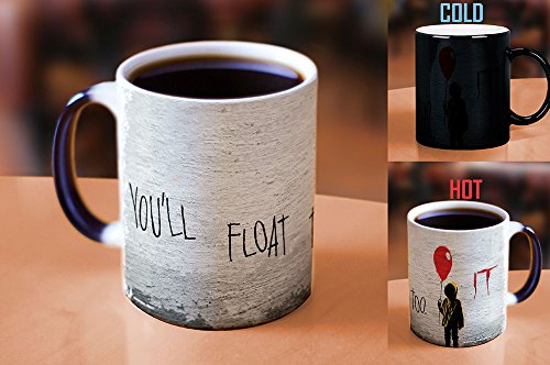 Color Changing Morphing Mug You'll Float Too Georgie and Balloon 11 oz - Heat Sensitive Ceramic Coffee Cup