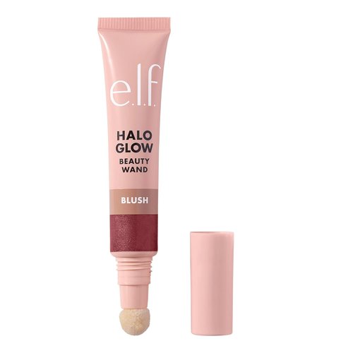 e.l.f. Halo Glow Blush Wand - Liquid Blush for Radiant Cheeks, Infused with Squalane, Vegan | Berry Radiant