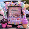 Giant Pastel Halloween Inflatable Candy Set - Trick or Treat Decorations, Pool Floats