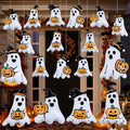 Halloween Inflatable Ghost Balloons Set - 18 Pieces for Haunted House & Yard Decor - White Variation
