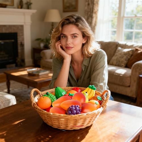 Artificial Red Mango Fruit Decor - Realistic Fake Fruit for Home & Party Decoration 6pcs