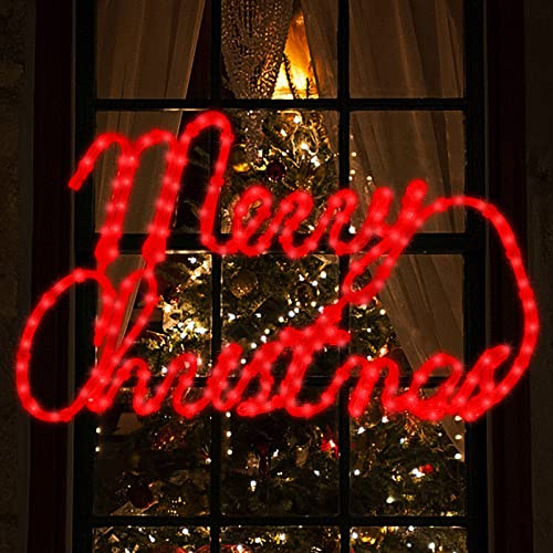 24 Inch 180LED Christmas Window Silhouette Lights - Double Side Holiday Decor - Merry Christmas Variation of THIS listing