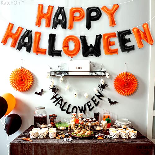 Halloween Balloon Banner Set - 16 Inch Reusable Foil Decorations for Parties