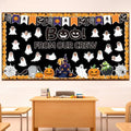 Halloween Ghost Bulletin Board Decorations Set - Classroom Wall Decor, Photo Cutouts & Borders - Ghost Variation