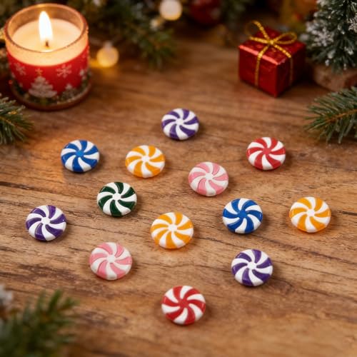 Purple White Candy Cane Christmas Ornaments Bulk Set - 100PCS Holiday Decor