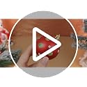24 Pcs Christmas Ball Ornaments - Lime Green & Red Polka Dots & Stripes, 2.36 Inch Holiday Decorations with Ropes - Variation of 24