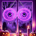 Halloween 2 Eyeball Neon Sign - Purple Eyeball LED Light for Indoor Decor