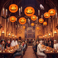 Halloween Party Decoration Set with Lanterns Bats Candles and Hooks - 126 Pieces