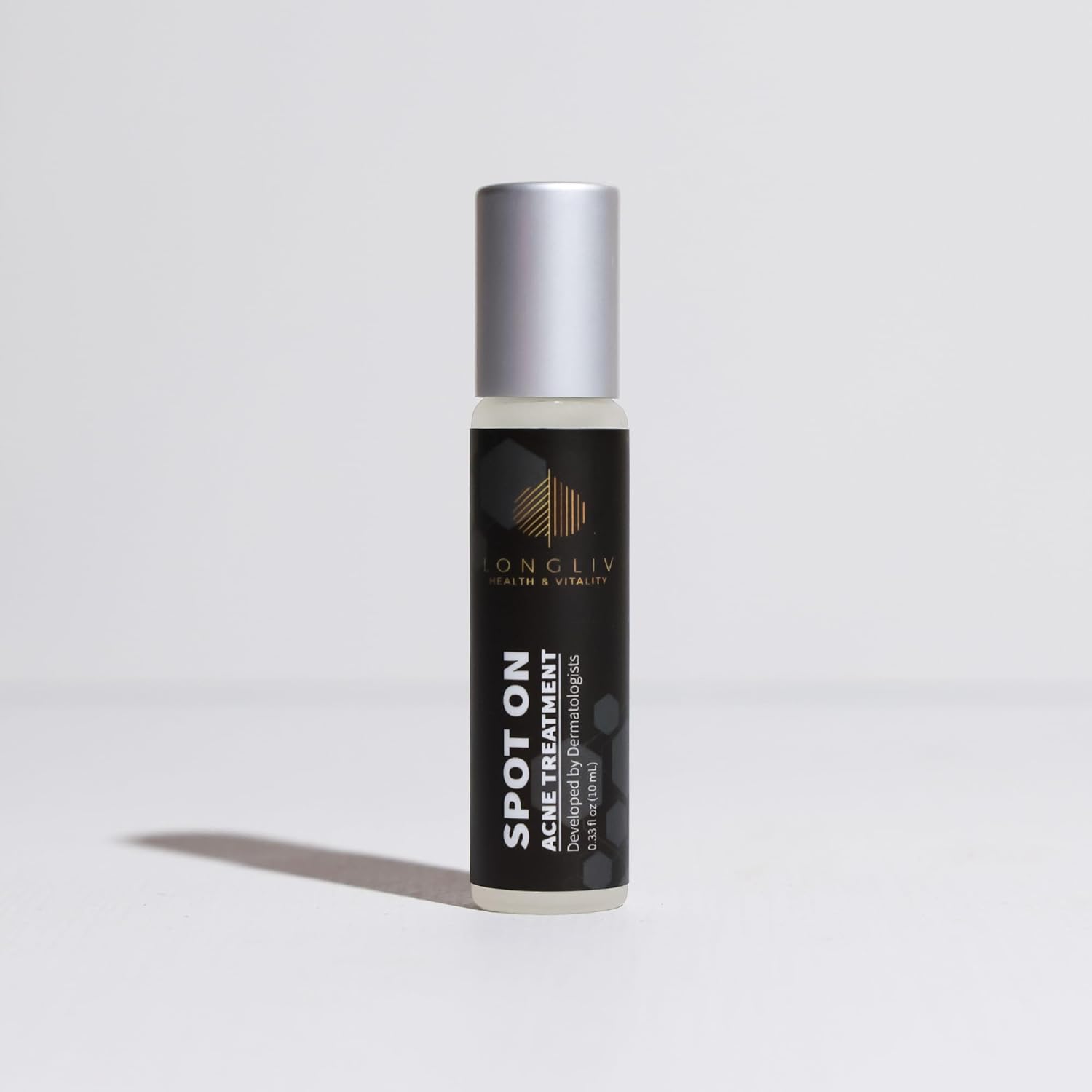Spot On Acne Roller Ball Serum - Benzoyl Peroxide & Salicylic Acid Pimple Treatment - Mess-Free On-the-Go Solution