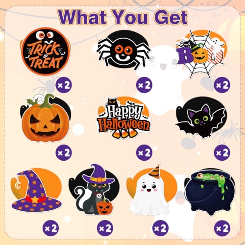 Halloween Hanging Swirls Party Streamer Ceiling Decorations - 40 Pcs - Festive & Cute Design