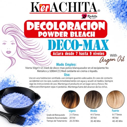 Blue Bleach Powder for Hair Lightening & Highlights - 1.1lb Salon Use