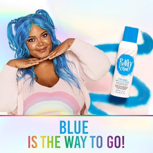 Temporary Hair Color Spray Bengal Blue - Vibrant, Washable, Travel Size