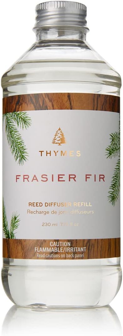 Thymes Reed Diffuser Oil Refill - Crisp Fir, Cedarwood & Sandalwood Home Fragrance | 7.75 fl oz