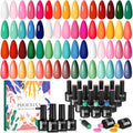 Phoenixy 24-Piece Gel Nail Polish Set with Base & Top Coats - Forest Breeze