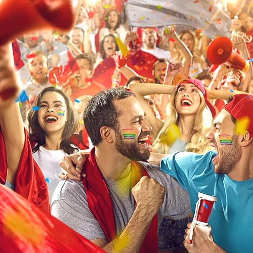 Rainbow Face & Body Paint Kit - Washable Stage Makeup for Pride Celebrations