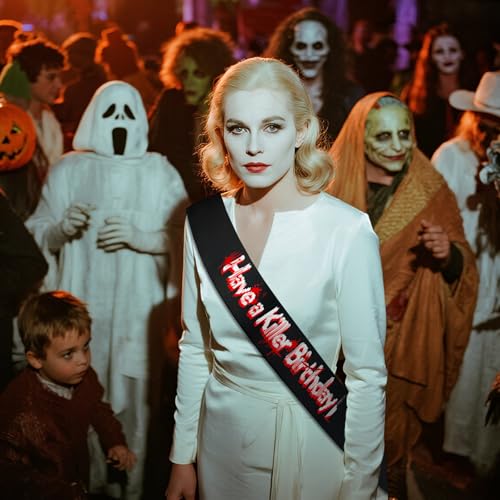 Halloween Costume Sash - Have A Killer Birthday Spooky Party Accessory