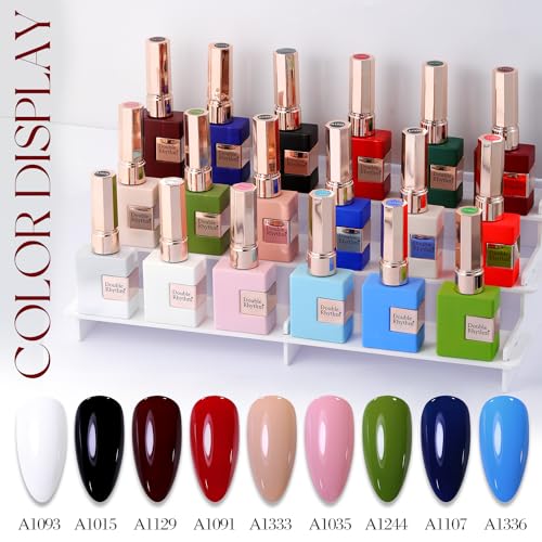 Dark Red Gel Nail Polish - 15ML Soak Off Same Color & Bottle, Manicure DIY