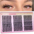 Wispy Fish Tail Clusters Eyelash Extensions - Natural 10-16mm, 180 Pcs - EYDEVRO
