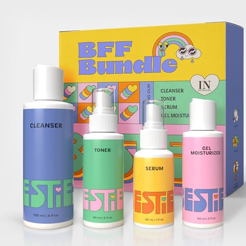 InstaNatural Besties Kids & Teens Skincare Set with Fresh Citrus - 4 Pack
