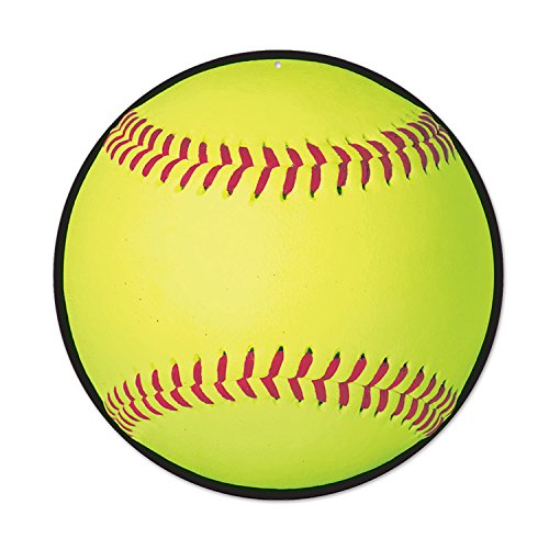 Softball Party Decorations - 12 Fastpitch Cutouts for Sports Themed Events