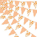 Pumpkin Themed Party Bunting Banner - Fall Triangle Flag Decor for Halloween & Thanksgiving