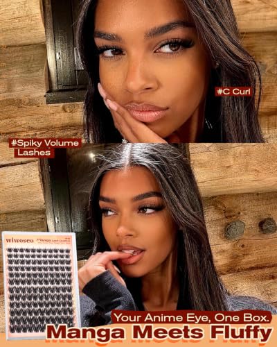 C-Manga Lash Clusters Fluffy Spiky Wispy Eyelash Extensions - Reusable Fluffy Effect