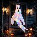 Light-Up Flying Ghost Halloween Decoration for Outdoor Yard and Porch