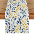 Summer Blue Table Runner 13x90 Inch - Seasonal Polyester Dining Decor