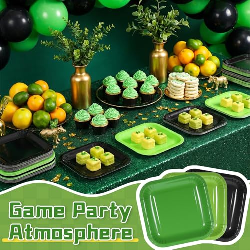 120 Pack Square Disposable Paper Plates 7 Inch for Parties & Events