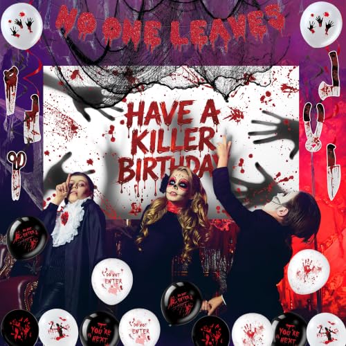 Halloween Birthday Decorations Party Supplies Set for Spooky Celebrations